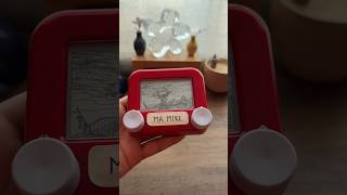 El aquelarre  Goya en etchasketch mamike dibujo art spooky [upl. by Marilin274]