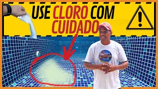 Como aplicar o cloro de forma correta para ter o melhor resultado Use com Sabedoria e Cuidado [upl. by Chevy]