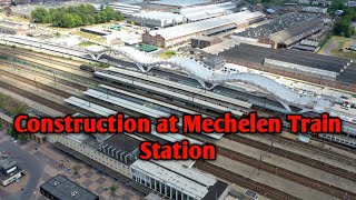 Construction work at Mechelen Train Stationpakistanmechelen train station ticket belgium vlog [upl. by Brine973]