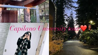 Vlog 2 Capilano University tour❤️ busy day👩‍💻university mei bhoot👻 [upl. by Ahsart]