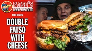 Fatsos Last Stand Double Fatso Burger with Cheese Food Review [upl. by Smada]