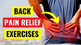 Back Pain Relief Exercises in 5 Min [upl. by Ynatterb330]