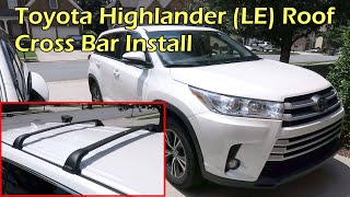 How to Fit Roof Rails to a Toyota Highlander  Kluger 2008  2013 [upl. by Combs]