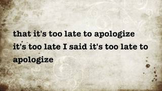 Timbaland Apologize Lyrics [upl. by Godred]