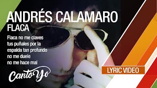 Andrés Calamaro  Flaca Lyric Video  CantoYo [upl. by Libb]