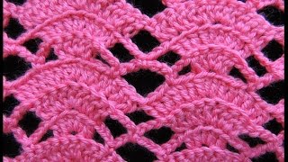 Crochet  Abanico en relieve  2 [upl. by Ahoufe]