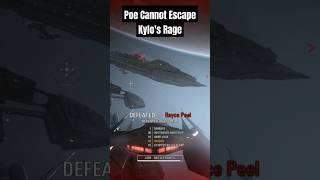 Poe Cannot Escape Kylos RAGE StarWars Battlefront2 StarfighterAssault [upl. by Clarita]