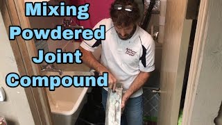 The Proper Way To Mix Up Easy Sand Quick Set Joint Compound Warsaw Syracuse Columbia City Goshen [upl. by Anale]