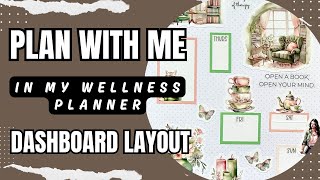 Plan With me Wellness Planner Dashboard Layout [upl. by Cottrell202]