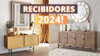 RECIBIDORES 2024 TENDENCIAS RECOMENDACIONES DE DECORACIÓN [upl. by Arihsan]