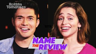 ‘Last Christmas’ Stars Emilia Clarke and Henry Golding Play Name the Review Christmas Edition [upl. by Isidora]