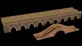 Procecural Arched Stone Bridge in Blender 34 Part 1 [upl. by Uttica]