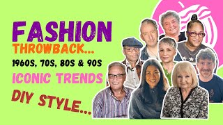 Ep 9 1960s 70s 80s amp 90s Fashion Throwback Iconic Trends amp DIY Style [upl. by Ssirk]