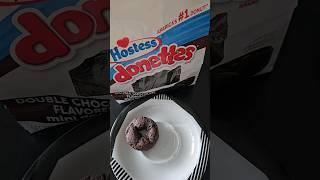 Hostess Donettes Double Chocolate Flavored Mini Donuts [upl. by Irik146]