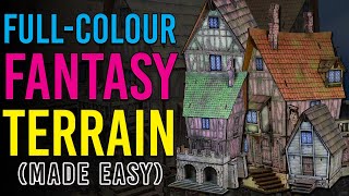 Fullcolour fantasy terrain made easy  Sarissa Precisions Tollingchester [upl. by Robenia]