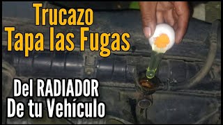 Con un HUEVO puedes Salvar La Vida del Motor  Tapa las Fugas del RADIADOR de tu Carro [upl. by Saturday958]