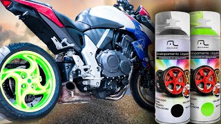 COMO REMOVER ENVELOPAMENTO LIQUIDO FACIL liquid wrap motorcycle [upl. by Amehr468]