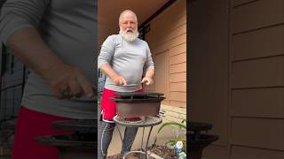 Hibachi Grill Clean and Cook Ribeye vlog bbqgrill outdoors diy [upl. by Aivatnuhs]