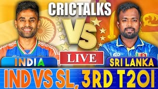 Live IND Vs SL 3rd T20I  Live Scores amp Commentary  India vs Sri Lanka  2024 Series [upl. by Hakkeber903]