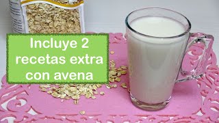 LECHE DE AVENA CASERA NATURAL Y SALUDABLE Super Fácil de Hacer🤩HOMEMADE OAT MILK [upl. by Eiboh]