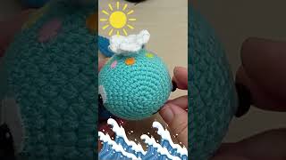 🇪🇸Ballena a Crochet Tutorial🇺🇸Crochet Amigurumi Whale Tutorial short crochet amigurumi [upl. by Nnyled198]