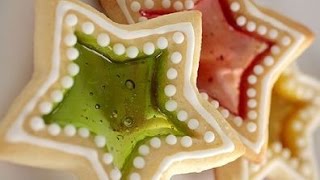 Biscotti vetrataricetta per Natale facili e veloci [upl. by Carolynne]