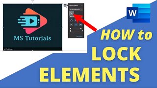 TUTORIALS 3 WAYS to LOCK ELEMENTS in Microsoft Word Pictures Text Boxes Shapes [upl. by Deidre75]