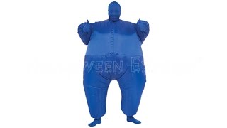 Blue Skin Suit Inflatable Costume [upl. by Arymas392]