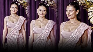 Fatima Sana Shaikh की Dazzling Entry at Manish Malhotra’s Diwali Party [upl. by Esihcoc]