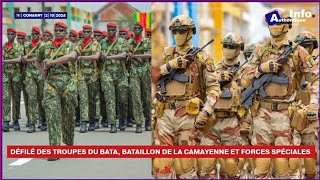 🚨🇬🇳 GUINEE 66  défilé des troupes du BATA et Forces Spéciales devant Mamadi DOUMBOUYA à Conakry✅ [upl. by Phillane]