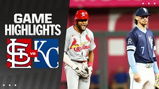 Cardinals vs Royals Game Highlights 8924  MLB Highlights [upl. by Ahsea]