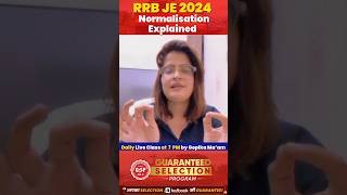 RRB JE 2024  RRB JE Normalisation Process Explained in Detail rrbje exam rrbjecbt1 rrbje2024 [upl. by Weathers670]