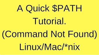 Linux add to PATH Fix quotcommand not foundquot error Linux amp Mac [upl. by Jacob405]