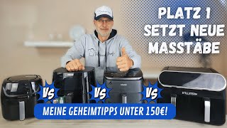 Heißluftfritteuse Test bis 150€ ✅ Geheimtipps inklusive  Wer ist der PreisLeistungsSieger [upl. by Ezitram]