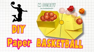 How to make a Paper Basketball  Quick amp Easy Origami [upl. by Evol278]