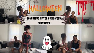 Rating My Girlfriends Halloween Costumes [upl. by Demitria]