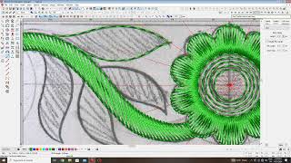 Sketch embroidery design  Wilcom Software Embroidery Design embroidery [upl. by Mcknight]