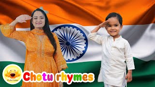 Nanha Munna Rahi Hoon  Popular Indian Patriotic Hindi Song  Hindi Poems For Kids [upl. by Yelbmik]