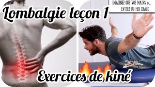 Lombalgie Exercices de kiné [upl. by Arriat954]