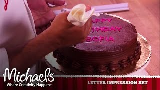 Cake Boss® Letter Impression Set  Baking amp Treats  Michaels [upl. by Marcellina]