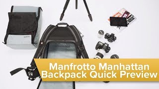 Manfrotto Manhattan Mover50 Backpack  Quick Preview [upl. by Suoicerp186]