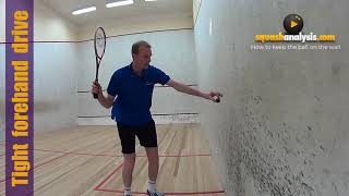 Few players know about this  Squash tight forehand drive [upl. by Tallbot]