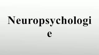 Neuropsychologie [upl. by Nogras22]