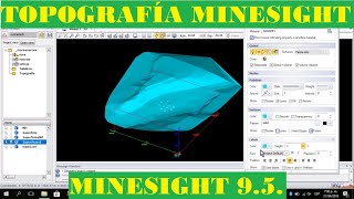 MINESIGHT TOPOGRAFÍA 95 CREAR SUPERFICIETOPOGRAFÍA 2019 [upl. by Urbai]