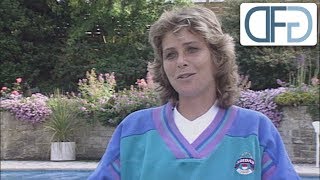 Claudia KohdeKilsch  Tennisspielerin  DokuReihe quotTraumberufequot 1990 [upl. by Adis]