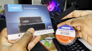 How to Make Thermal Pad for Your NVME SSD Crucial P3 4TB  Tested [upl. by Zetrom]