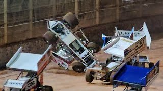 Sprintcars  Baypark Speedway  Opening Night 261024 [upl. by Pirbhai]