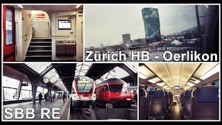 INSIDE SWISS TRAIN  Eine kurze Bahnfahrt vom HB Zürich nach Oerlikon Stadt Zürich Schweiz 2020 [upl. by Annaid]