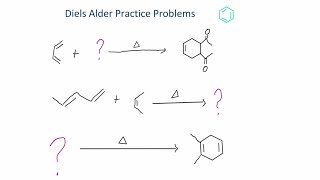 Diels Alder Reaction Organic Chemistry PRACTICE PROBLEMS [upl. by Erehs270]