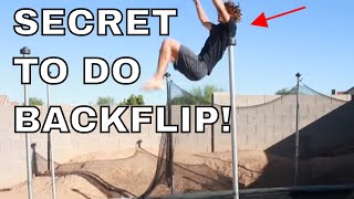 How To Do A Backflip On A Trampoline For Beginners [upl. by Raycher]